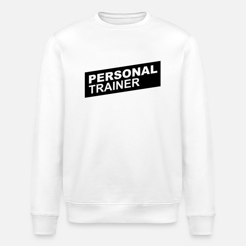 personal trainer black up - Sweat bio ROLLER Stanley/Stella Unisexe - blanc