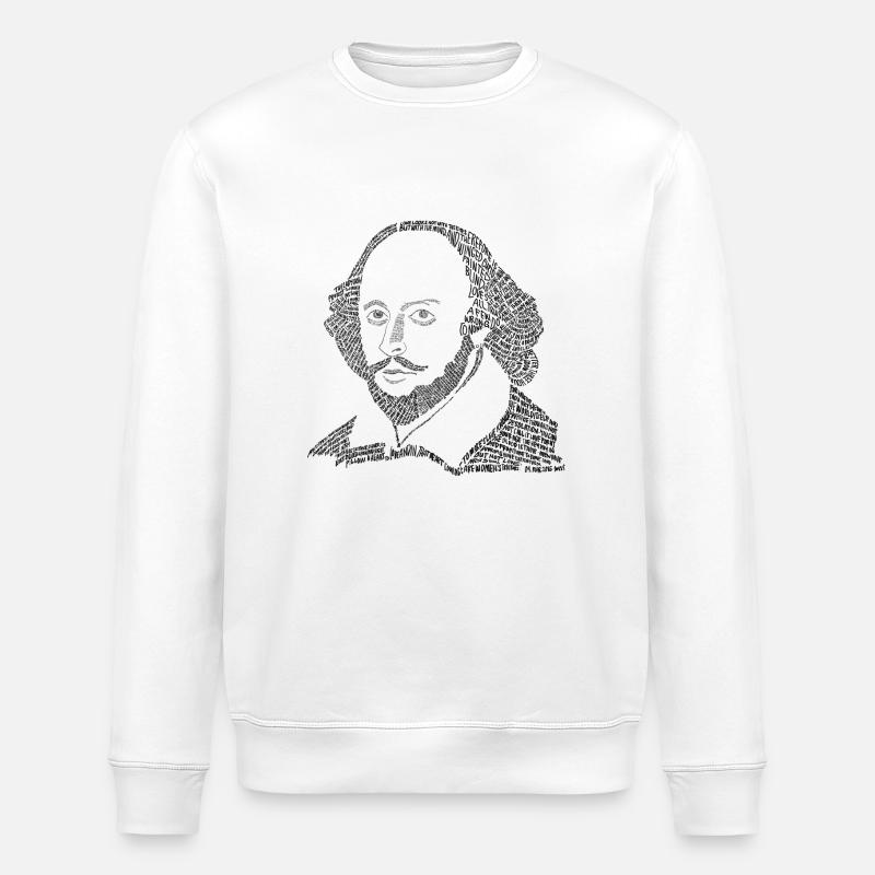William Shakespeare - Stanley/Stella Unisex Bio-Sweatshirt ROLLER - Weiß