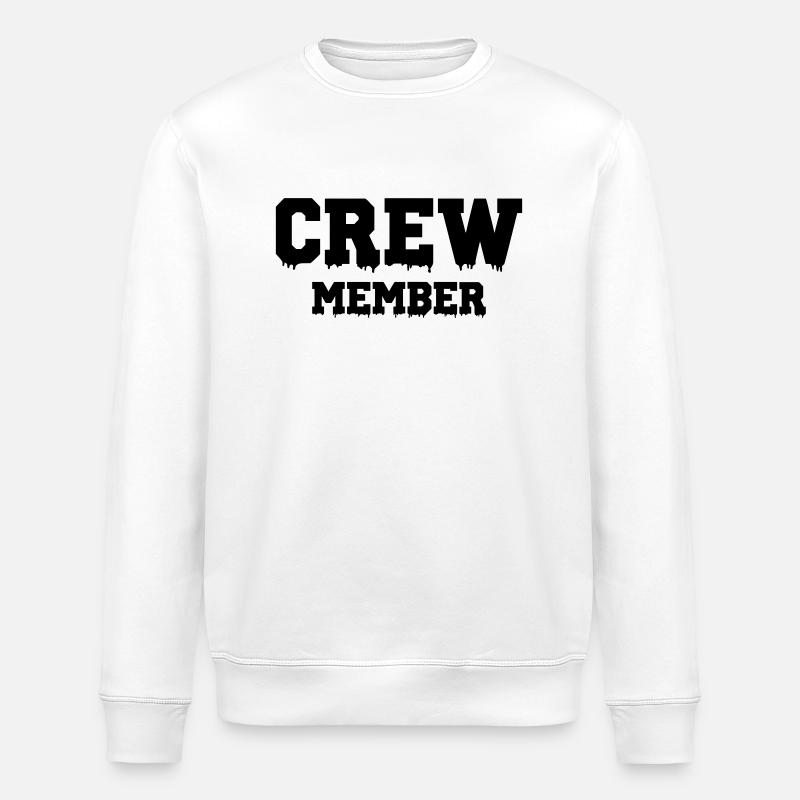Crew Member - Stanley/Stella ROLLER Unisex Organic Sweatshirt - white