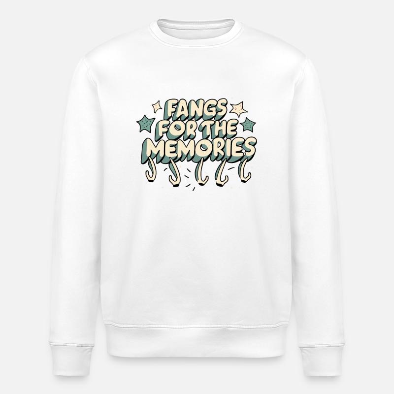 pour les souvenirs - Sweat bio ROLLER Stanley/Stella Unisexe - blanc