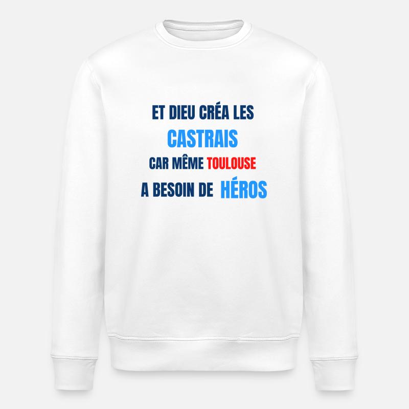 CASTRES - Sweat bio ROLLER Stanley/Stella Unisexe - blanc