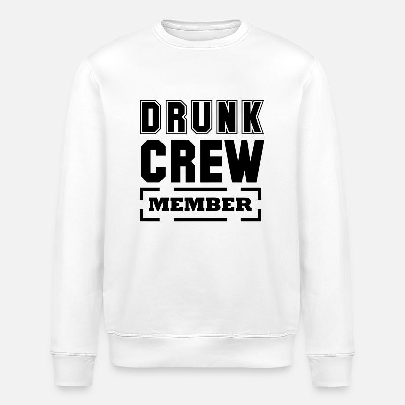 drunk crew member - Stanley/Stella Unisex Bio-Sweatshirt ROLLER - Weiß