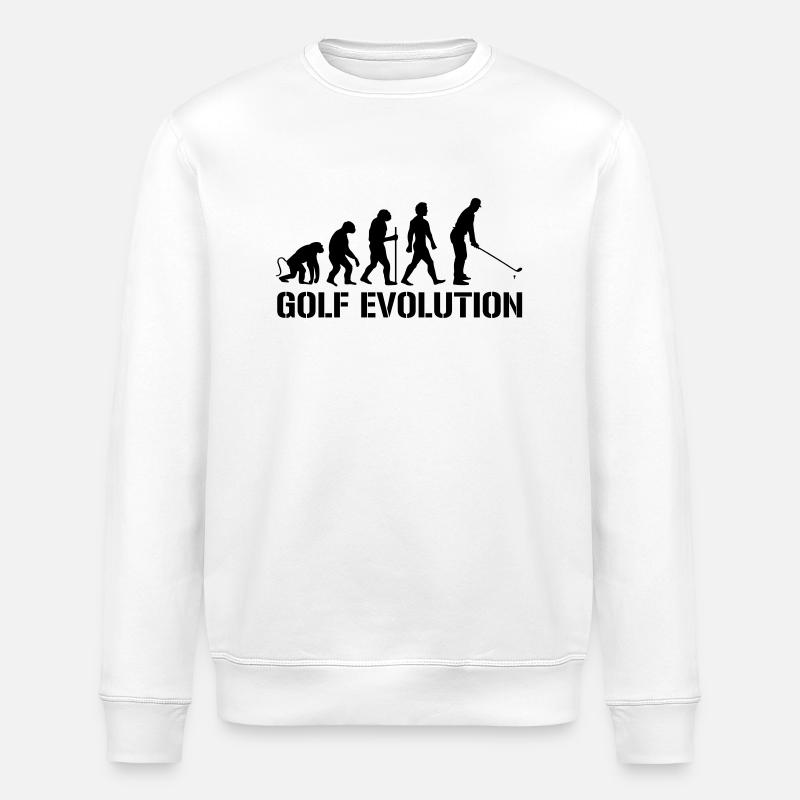 Evolution Golf - Stanley/Stella ROLLER Unisex Organic Sweatshirt - white
