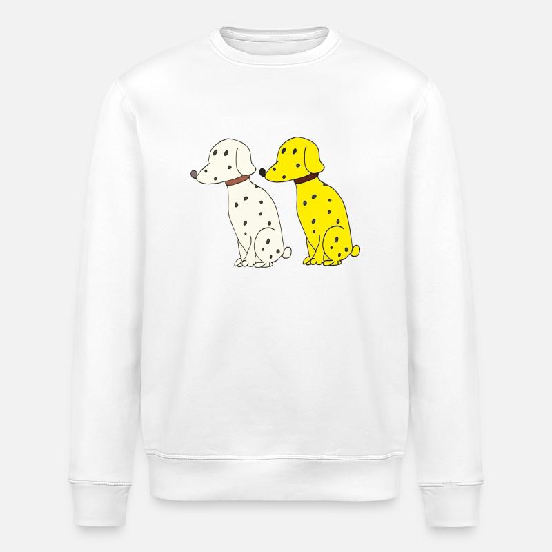 Double dalmate - Sweat bio ROLLER Stanley/Stella Unisexe - blanc