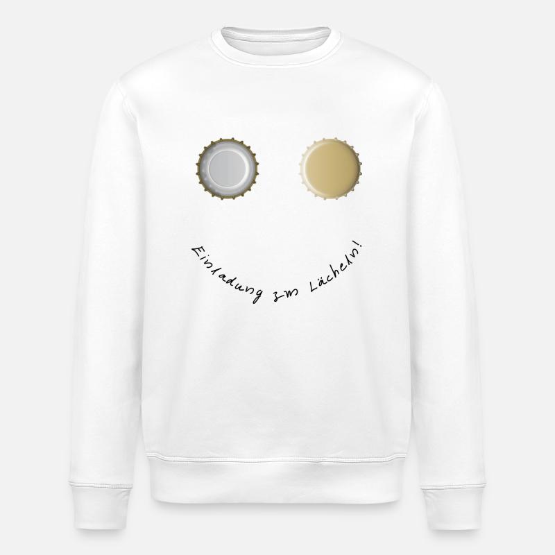 Einladung zm Lächeln - Stanley/Stella Unisex Bio-Sweatshirt ROLLER - Weiß