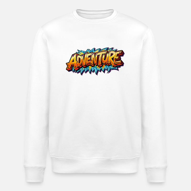 Abenteuer - Stanley/Stella Unisex Bio-Sweatshirt ROLLER - Weiß
