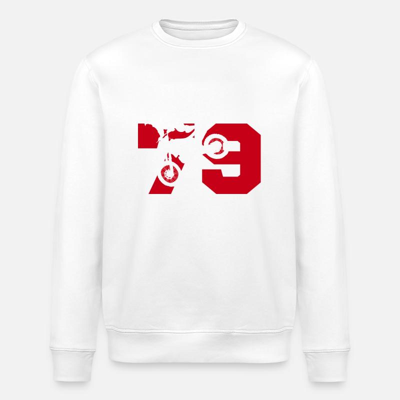 Moto 79 motard - Stanley/Stella Unisex Bio-Sweatshirt ROLLER - Weiß