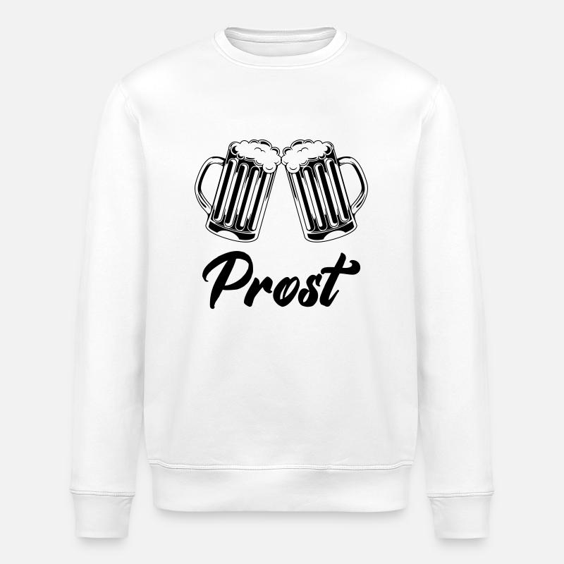 bier prost - Stanley/Stella Unisex Bio-Sweatshirt ROLLER - Weiß