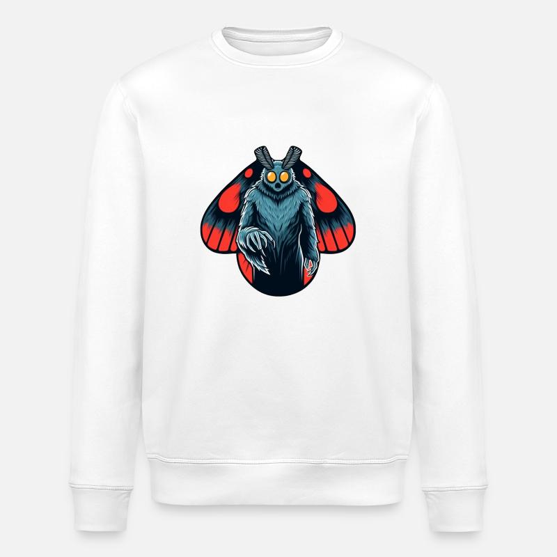 Mothman - Cryptide Cryptozoologie de Virginie-Occidentale - Sweat bio ROLLER Stanley/Stella Unisexe - blanc