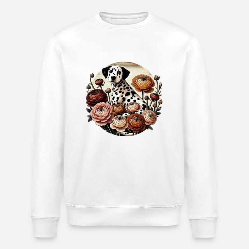 Dalmate - Sweat bio ROLLER Stanley/Stella Unisexe - blanc