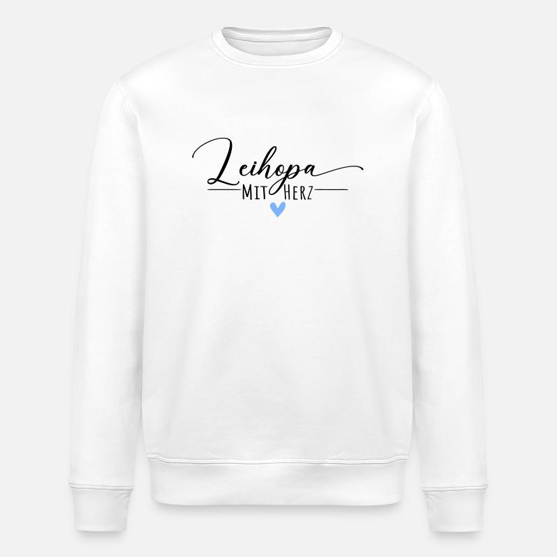 Leihopa mit Herz - Stanley/Stella Unisex Bio-Sweatshirt ROLLER - Weiß
