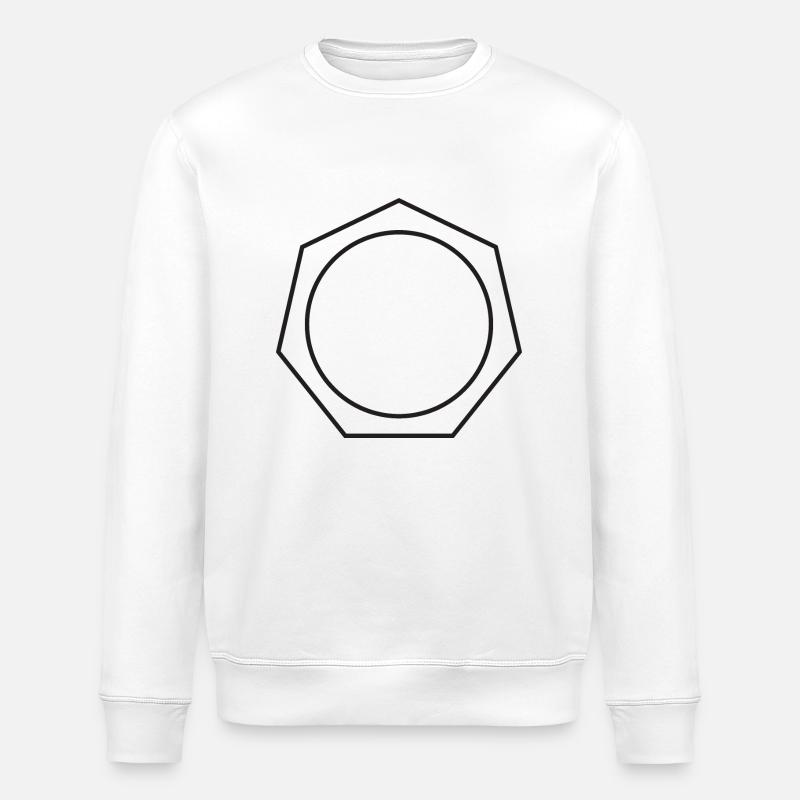 Kreis im Siebeneck oder Mutter - Stanley/Stella Unisex Bio-Sweatshirt ROLLER - Weiß