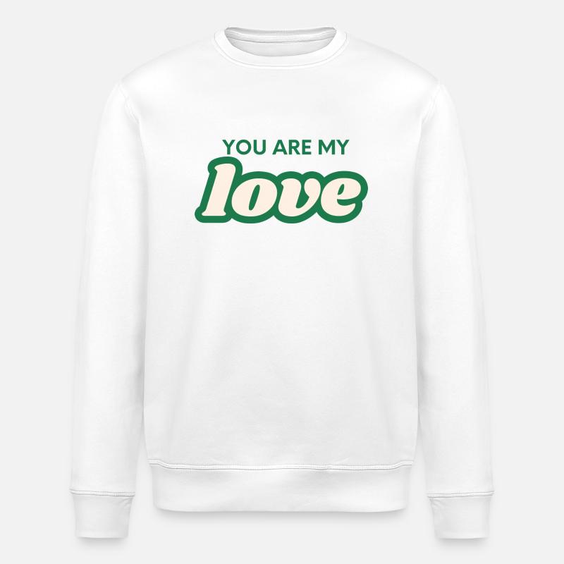 Tu es mon amour - Sweat bio ROLLER Stanley/Stella Unisexe - blanc