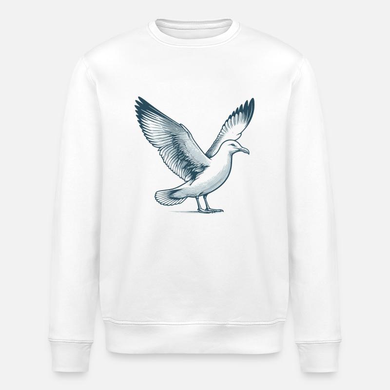 Mouette - Sweat bio ROLLER Stanley/Stella Unisexe - blanc