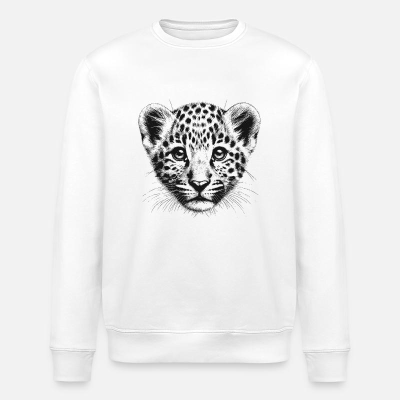 Leopard - Stanley/Stella Unisex Bio-Sweatshirt ROLLER - Weiß