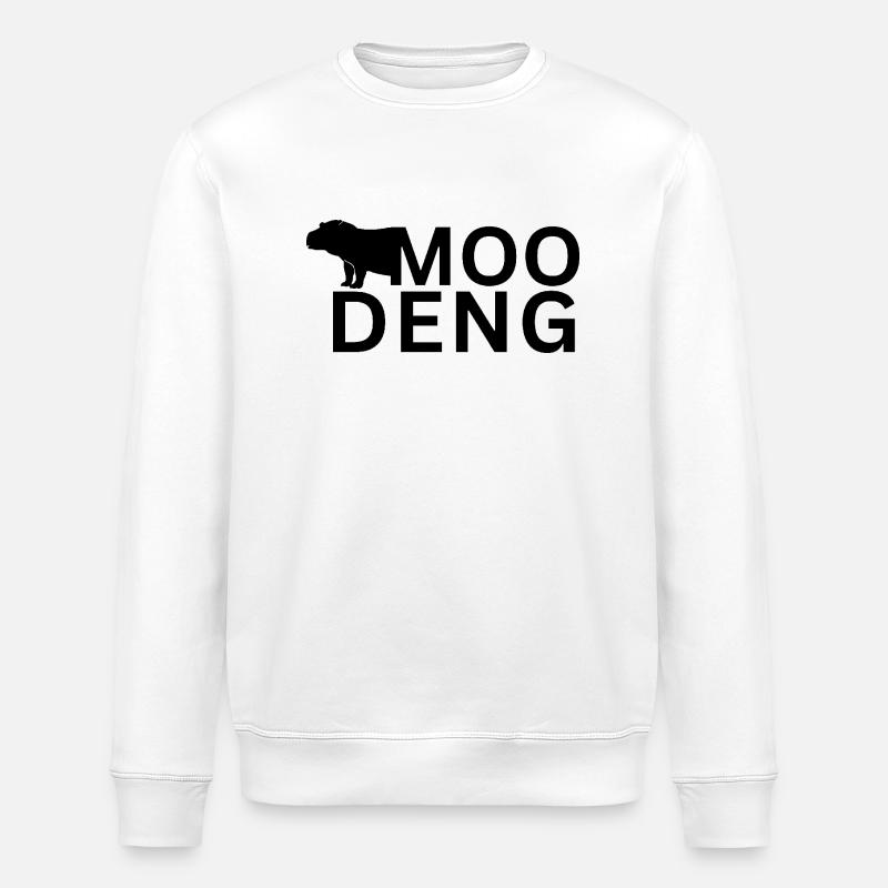 Moo Deng Hippopotame - Sweat bio ROLLER Stanley/Stella Unisexe - blanc