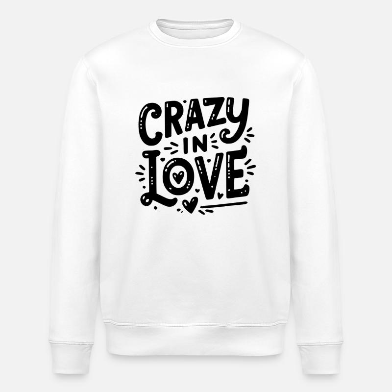 Fou amoureux - Sweat bio ROLLER Stanley/Stella Unisexe - blanc