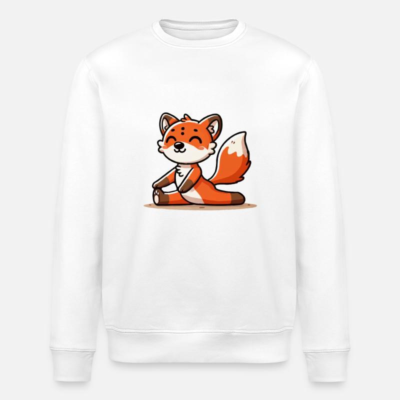 yoga fuchs - Stanley/Stella Unisex Bio-Sweatshirt ROLLER - Weiß