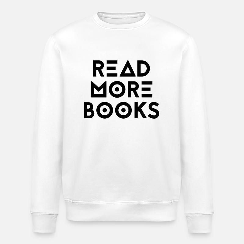 READ MORE BOOKS - Stanley/Stella Unisex Bio-Sweatshirt ROLLER - Weiß