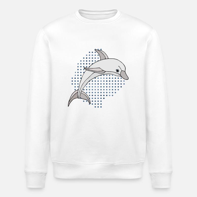 Delfin - Stanley/Stella Unisex Bio-Sweatshirt ROLLER - Weiß