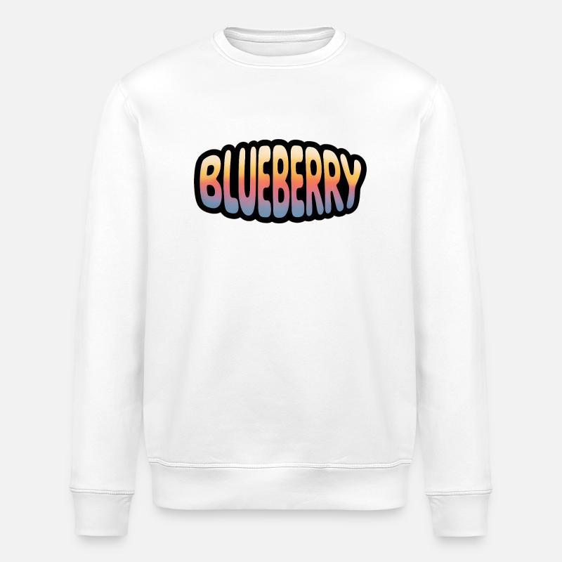 Myrtille - Logo Cool Fruit - Sweat bio ROLLER Stanley/Stella Unisexe - blanc