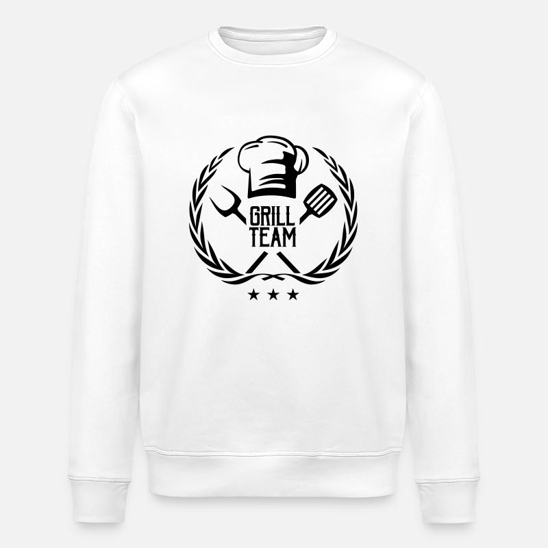 Équipe Grill - Sweat bio ROLLER Stanley/Stella Unisexe - blanc