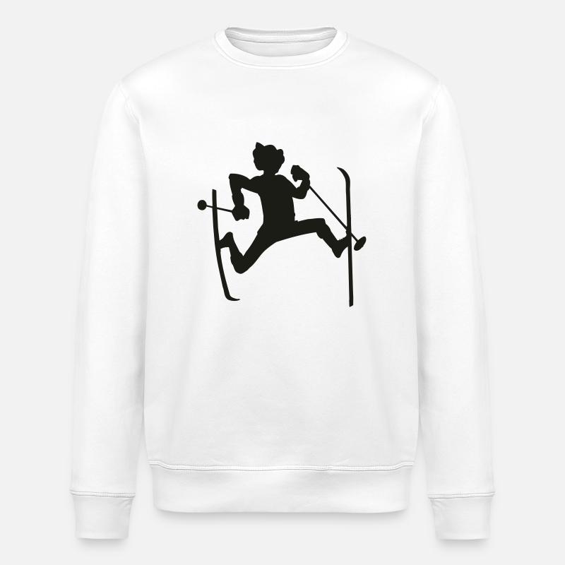 skilaeufer - Stanley/Stella Unisex Bio-Sweatshirt ROLLER - Weiß
