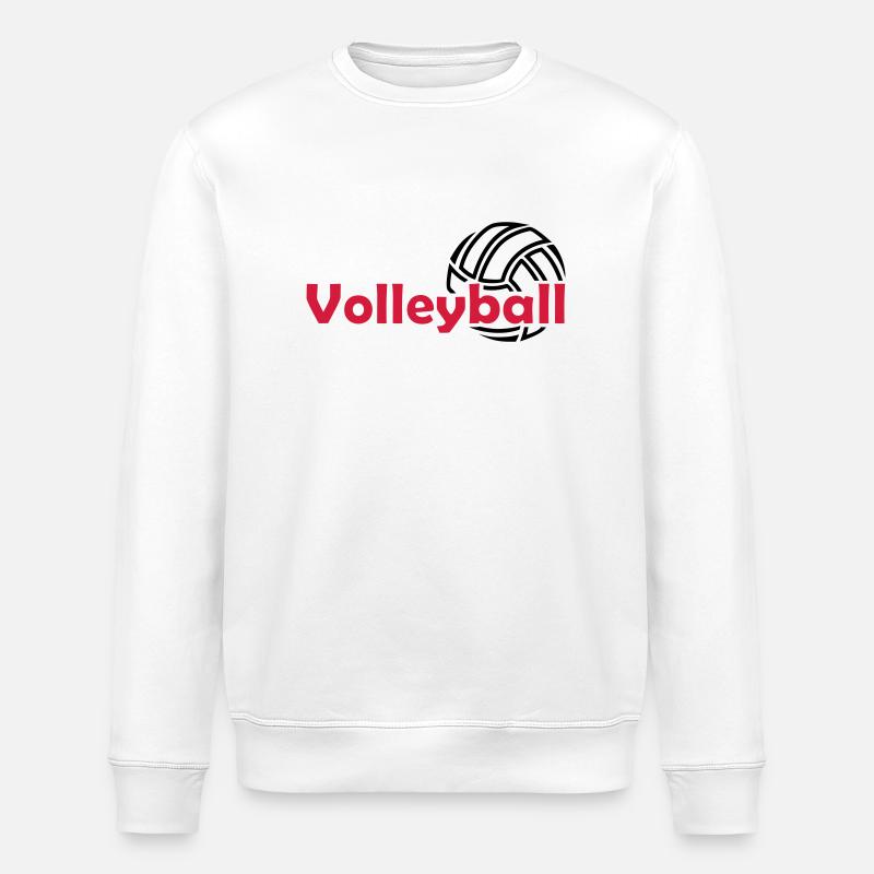 Volleyball - Stanley/Stella Unisex Bio-Sweatshirt ROLLER - Weiß