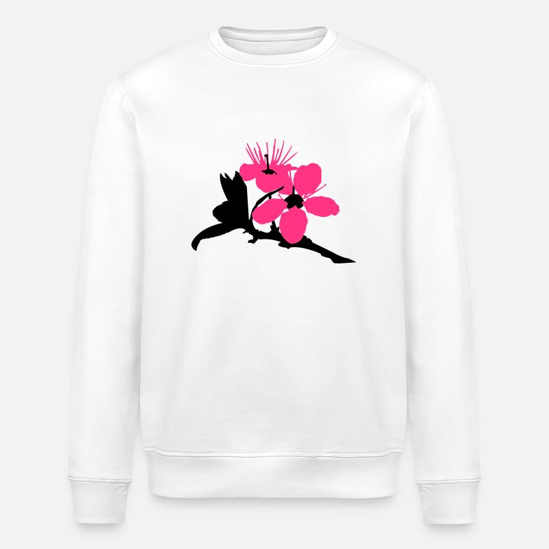 Cherry Blossom - Sweat bio ROLLER Stanley/Stella Unisexe - blanc