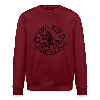 Templar knights seal - Stanley/Stella Unisex Bio-Sweatshirt ROLLER - Weiß - Vorne - Nik (191cm)