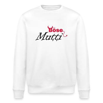 böse Mutti - Stanley/Stella Unisex Bio-Sweatshirt ROLLER - Weiß - Vorne - Nik (191cm)