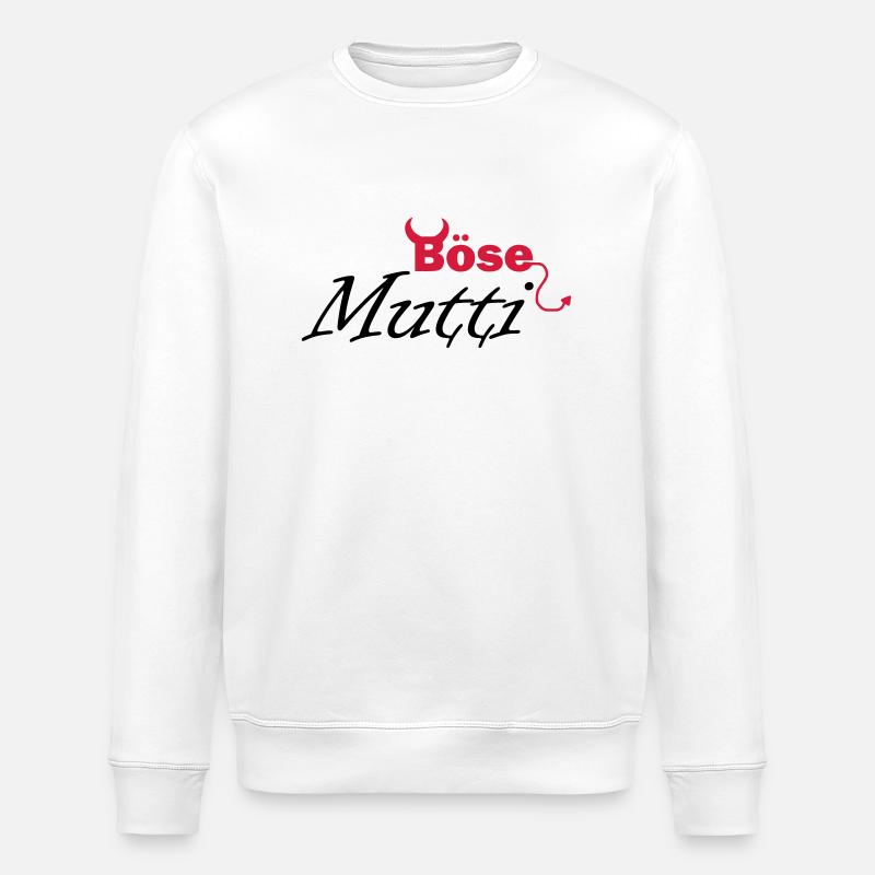 böse Mutti - Stanley/Stella Unisex Bio-Sweatshirt ROLLER - Weiß