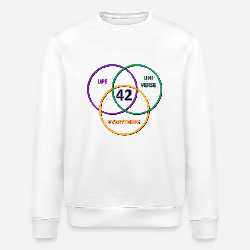 42 (freigestellt) - Stanley/Stella Unisex Bio-Sweatshirt ROLLER - Weiß