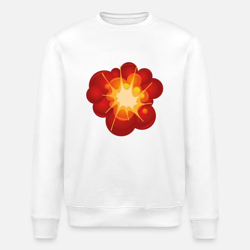 Explosion - Stanley/Stella Unisex Bio-Sweatshirt ROLLER - Weiß