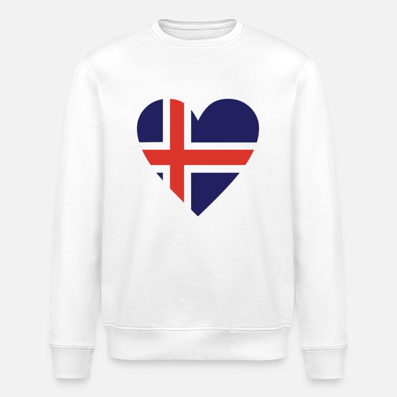 Islande - Sweat bio ROLLER Stanley/Stella Unisexe - blanc