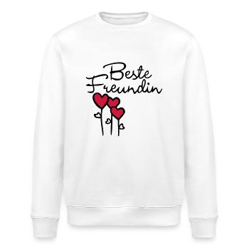 BFF avec le coeur - Sweat bio ROLLER Stanley/Stella Unisexe - blanc - Devant - Nik (191cm)