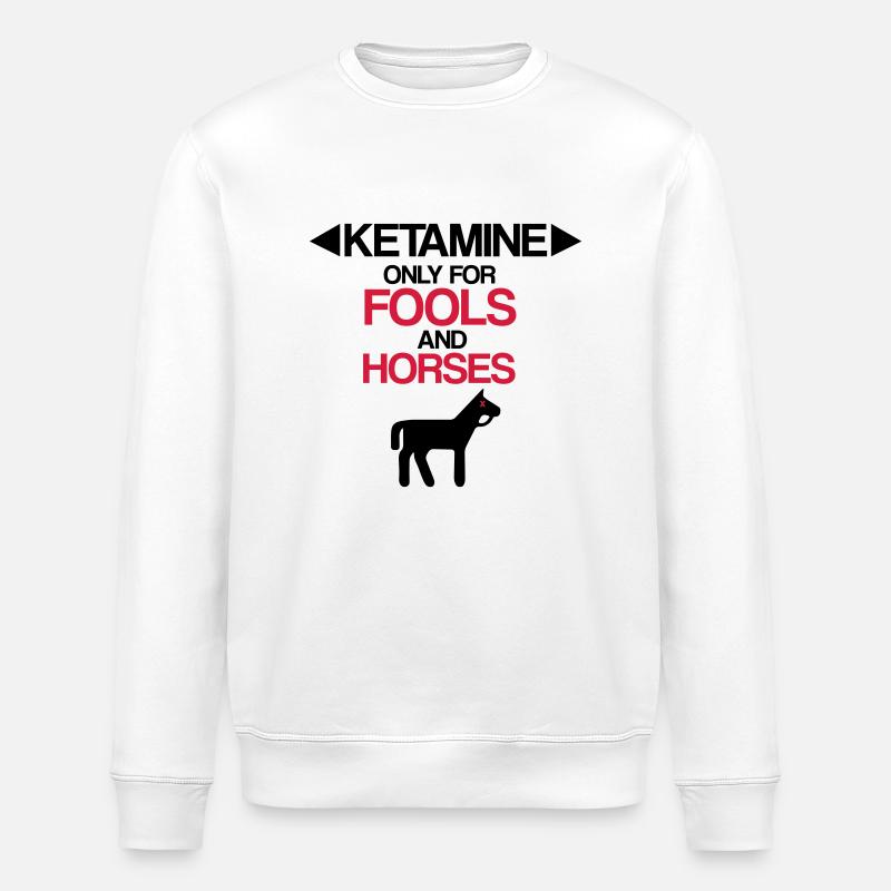 KETAMINE - Sweat bio ROLLER Stanley/Stella Unisexe - blanc