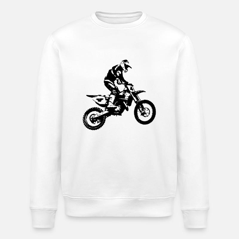 Moto Cross - Stanley/Stella Unisex Bio-Sweatshirt ROLLER - Weiß