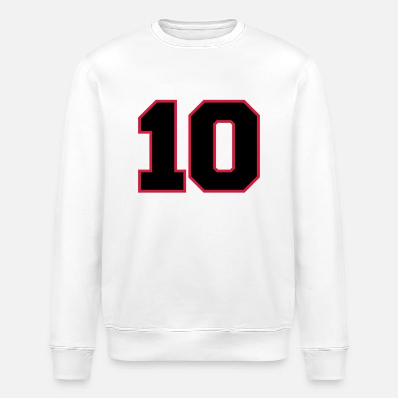 2cnumber10 - Stanley/Stella ROLLER Unisex Organic Sweatshirt - white