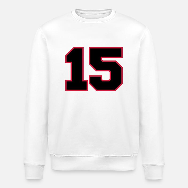 Number15 - Stanley/Stella ROLLER Unisex Organic Sweatshirt - white