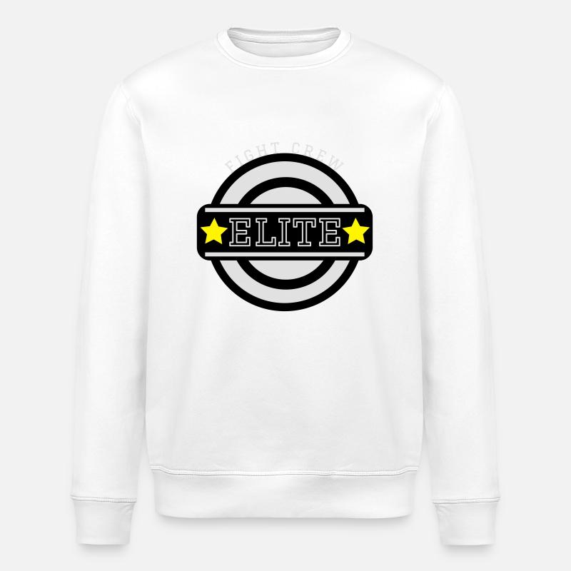 ELITE Fight crew - Stanley/Stella Unisex Bio-Sweatshirt ROLLER - Weiß