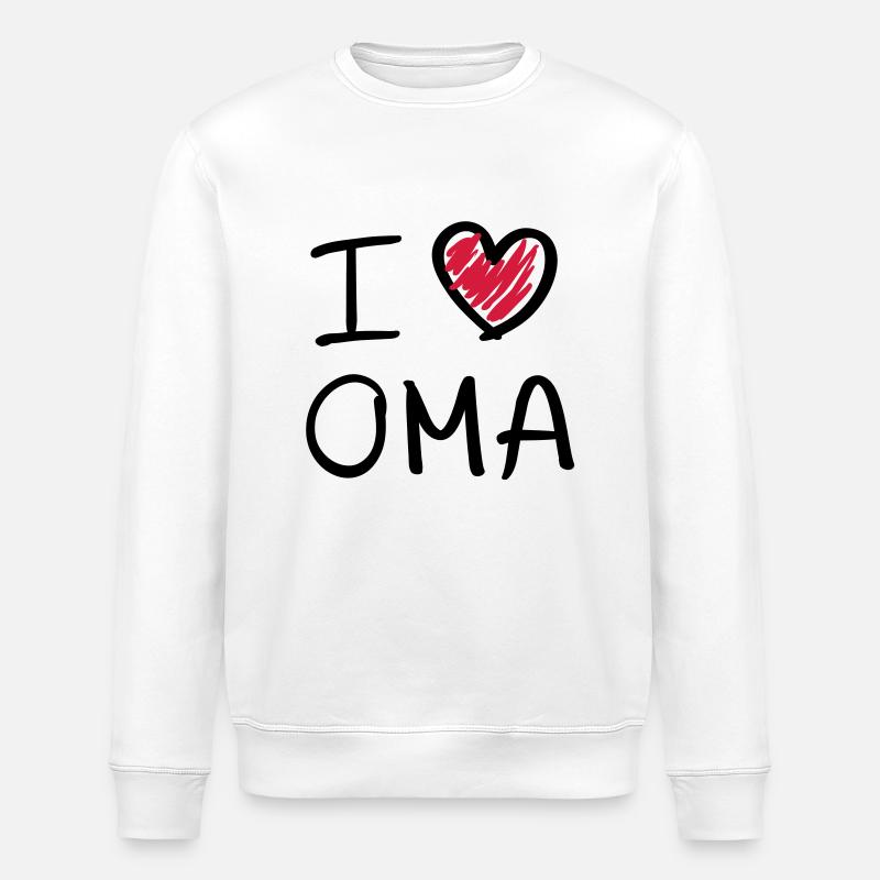I Love GrandMa - Sweat bio ROLLER Stanley/Stella Unisexe - blanc