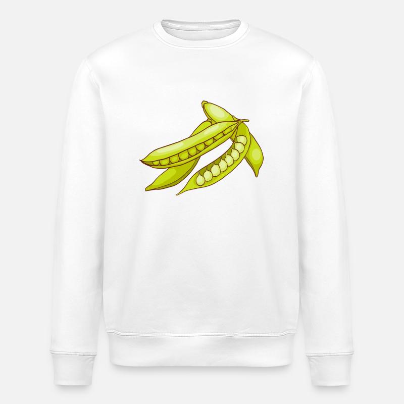 Erbsen Gartenerbsen Speiseerbsen - Stanley/Stella Unisex Bio-Sweatshirt ROLLER - Weiß