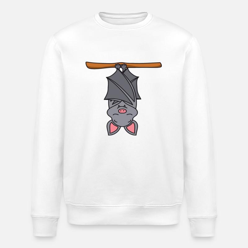 Fledermaus - Stanley/Stella Unisex Bio-Sweatshirt ROLLER - Weiß