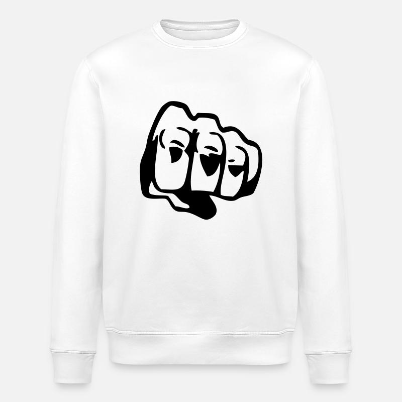 fist - Sweat bio ROLLER Stanley/Stella Unisexe - blanc