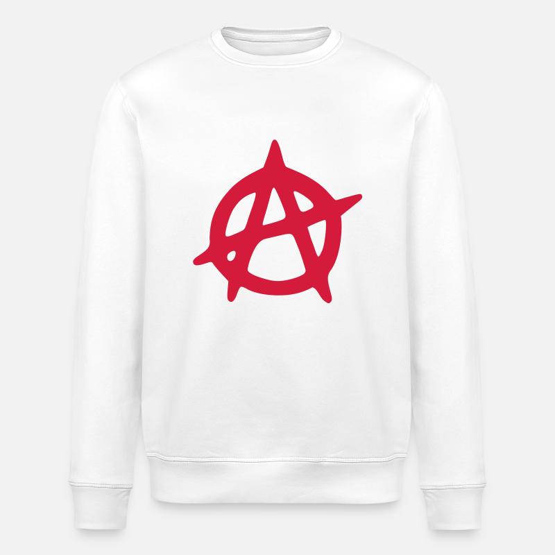 Anarchy - Anarchie (R) - Sweat bio ROLLER Stanley/Stella Unisexe - blanc