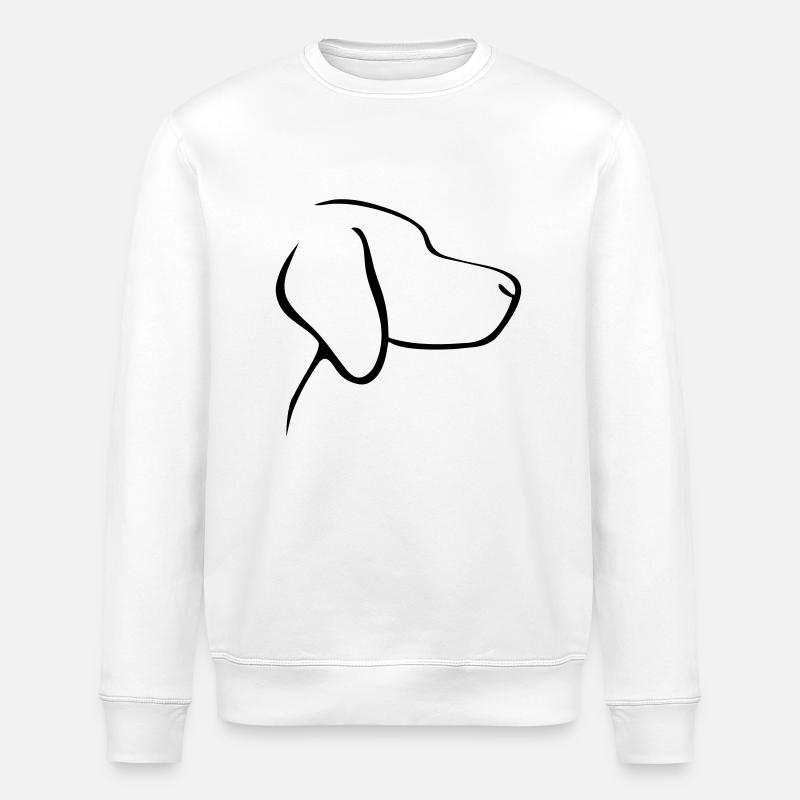 Chien - Sweat bio ROLLER Stanley/Stella Unisexe - blanc