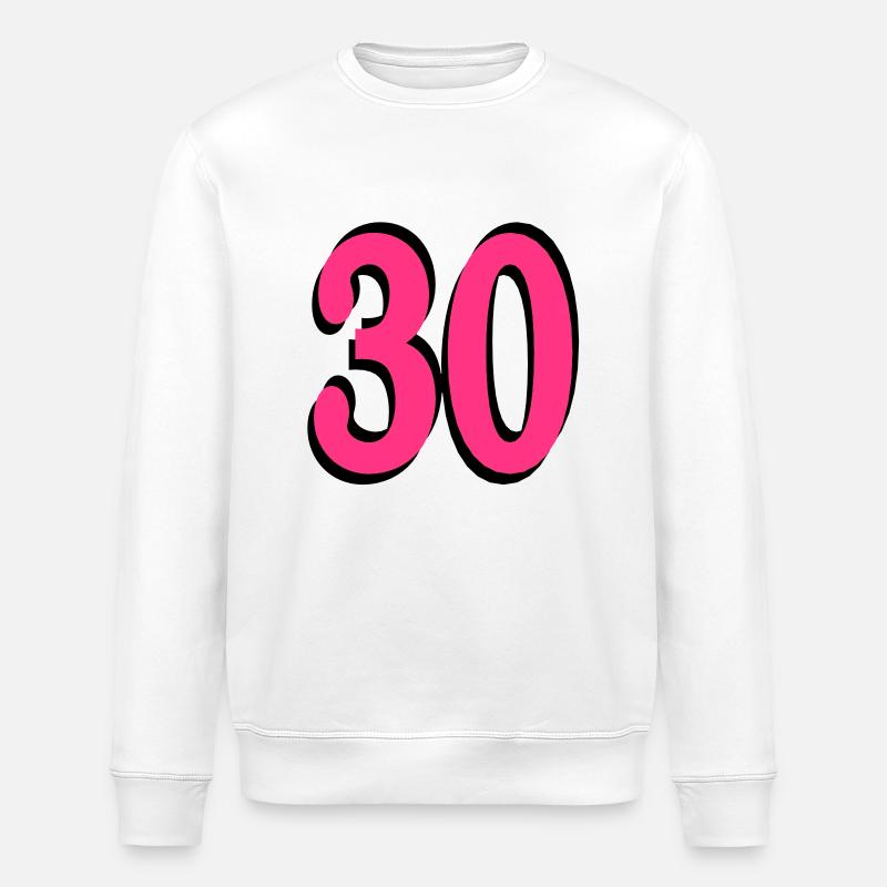 30 Anniversaire - Sweat bio ROLLER Stanley/Stella Unisexe - blanc