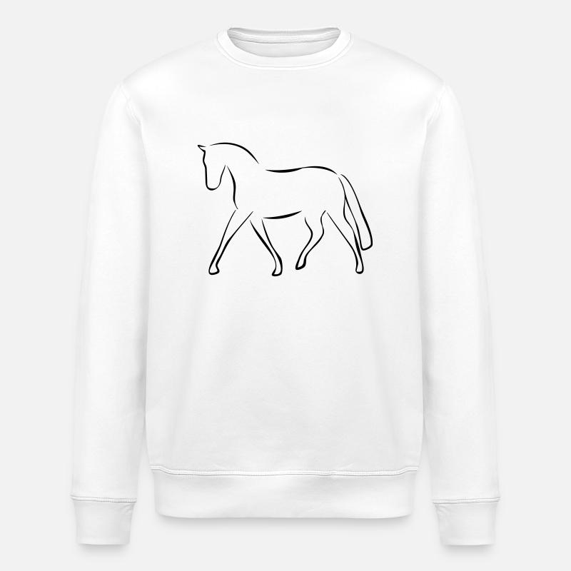 cheval - Sweat bio ROLLER Stanley/Stella Unisexe - blanc