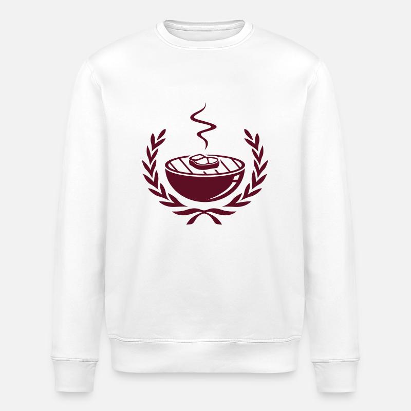 Barbecue - Stanley/Stella ROLLER Unisex Organic Sweatshirt - white